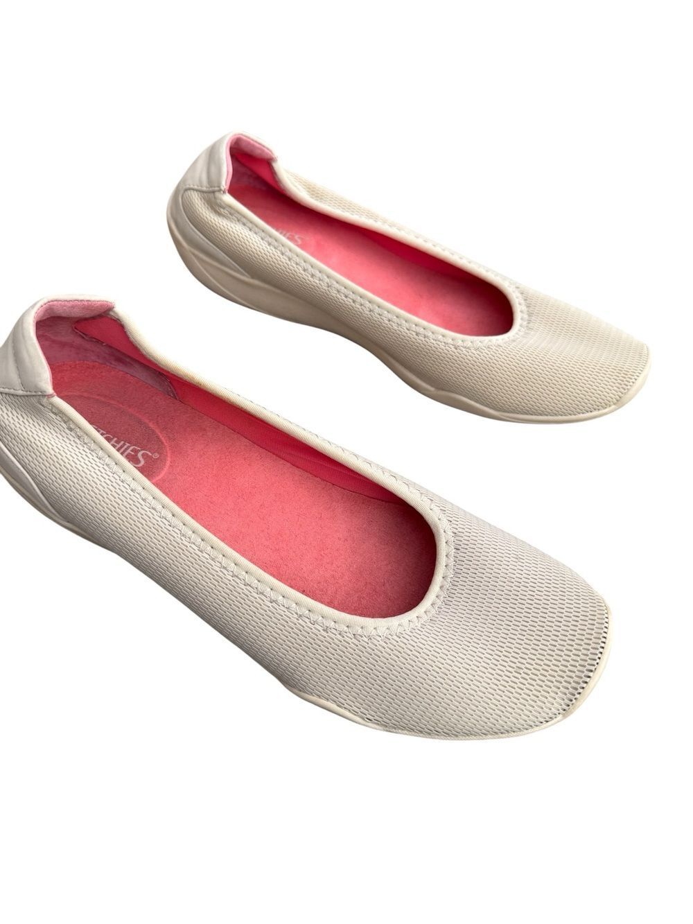 Stretchies Knit Ballet Flats Cushioned Comfort Breathable Flexible Women's 8.5 W